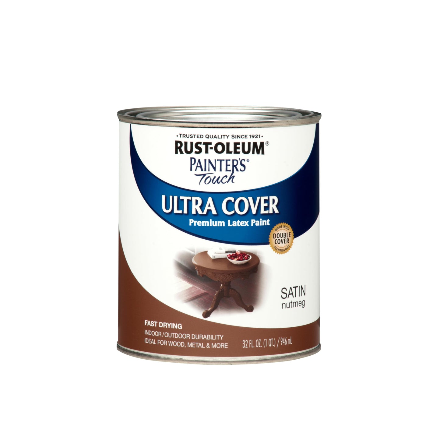 Rust-Oleum 1976502 Painter's Touch Latex Paint, Flat Black 32 Fl Oz, 1 Quarts, (Pack of 1)