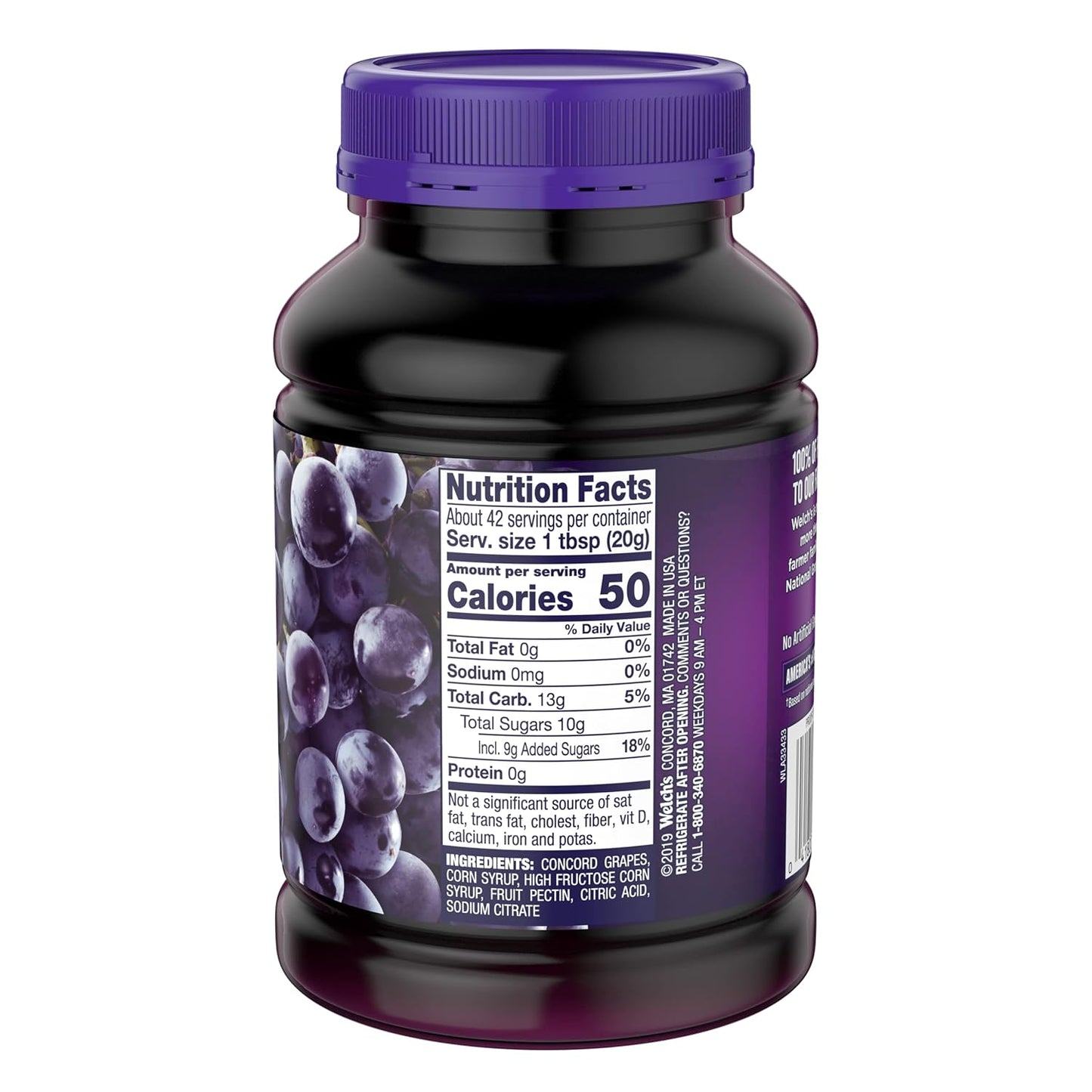 Welch's Concord Grape Jelly, 30 Oz Jar