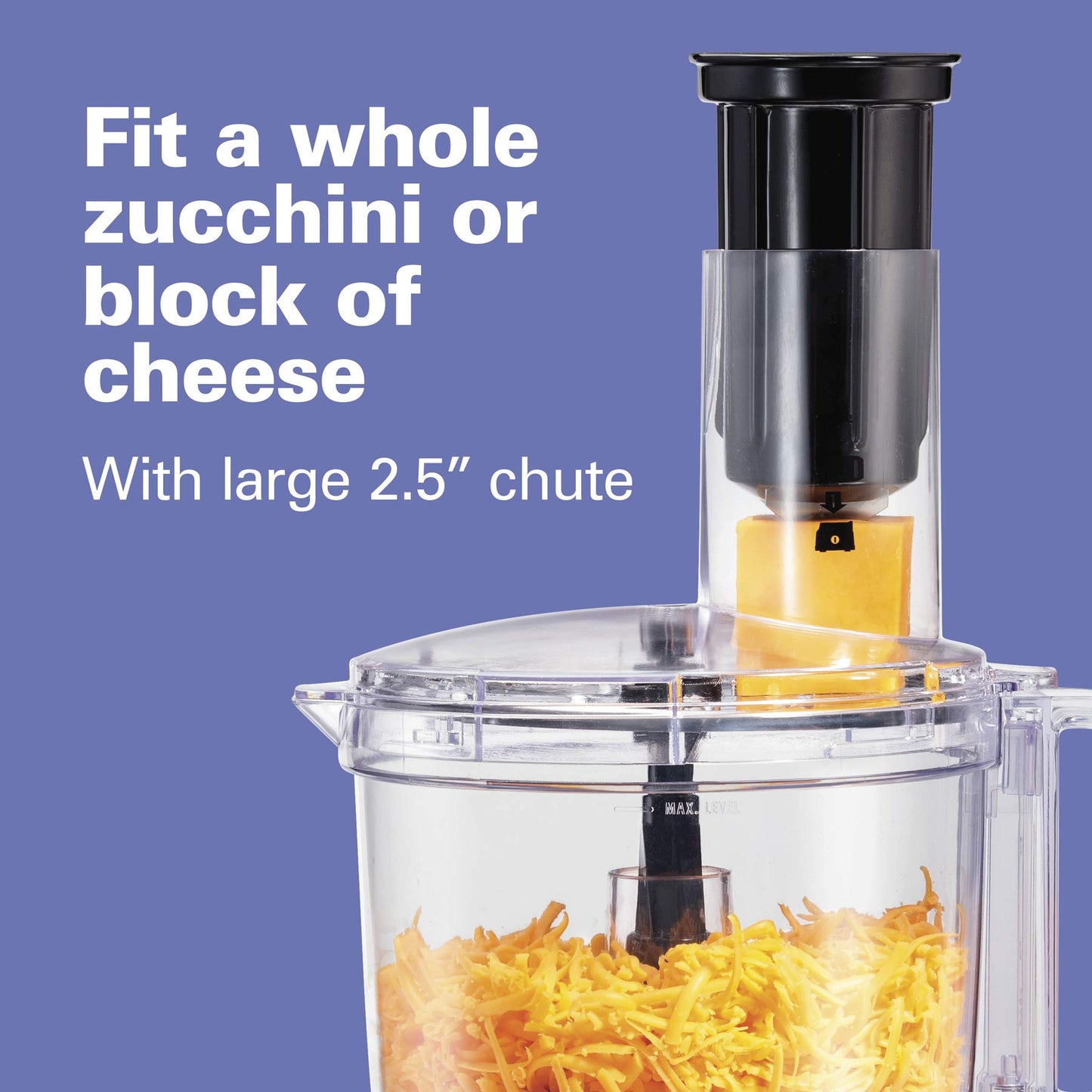 Hamilton Beach Food Processor & Vegetable Chopper for Slicing, Shredding, Mincing, and Puree, 10 Cups + Easy Clean Bowl Scraper, Black and Stainless Steel (70730)