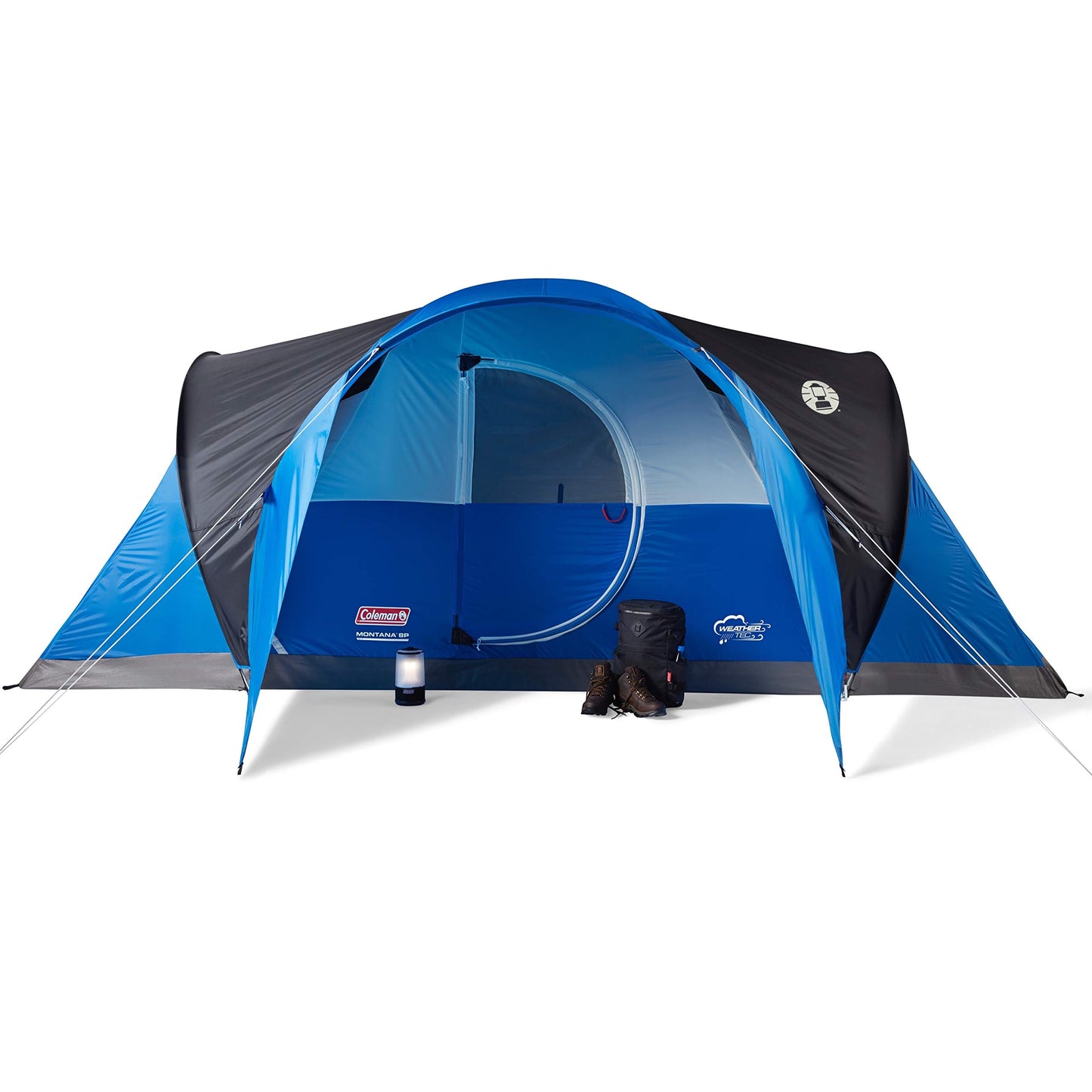 Coleman Montana Camping Tent, 6/8 Person Family Tent with Included Rainfly, Carry Bag, and Spacious Interior, Fits Multiple Queen Airbeds and Sets Up in 15 Minutes