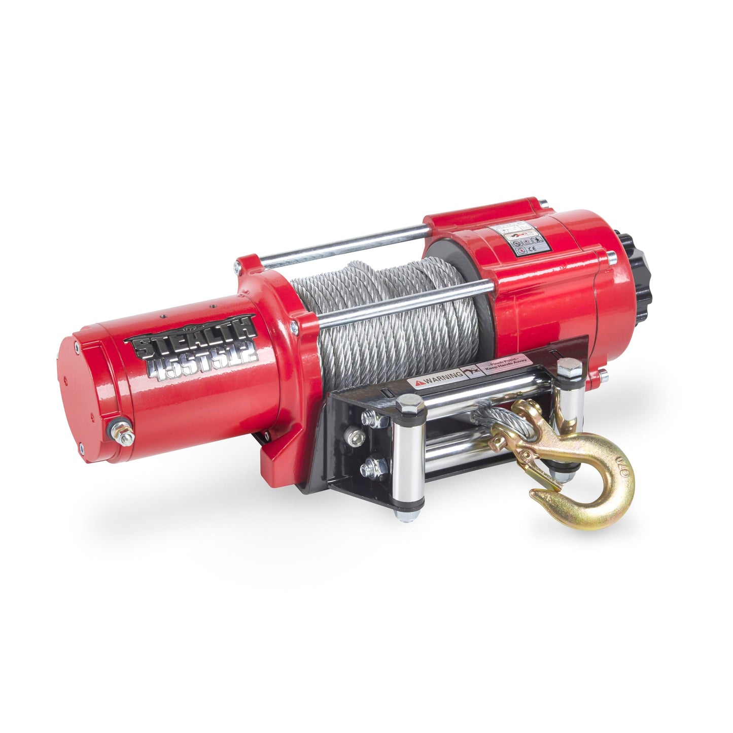Stealth Winches 13500lb Truck Winch 12V Electric Winch with 2 Wireless remotes and Steel Rope, Perfect for SUV Towing Trailer Winch, Hook, Weatherproof, with Roller Fairlead, Heavy Duty