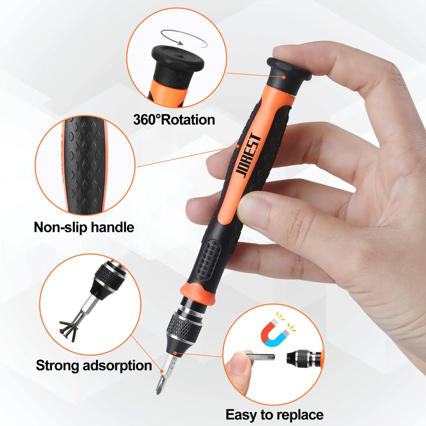 JOREST 152 in 1 Precision Screwdriver Set, Tool Gifts for Men, Magnetic Tool Kit with Torx Triwing Bits, Repair for Electronics,Macbook, Laptop, PC, RC, PS5, iphone,Jewelers, XBOX, Glasses