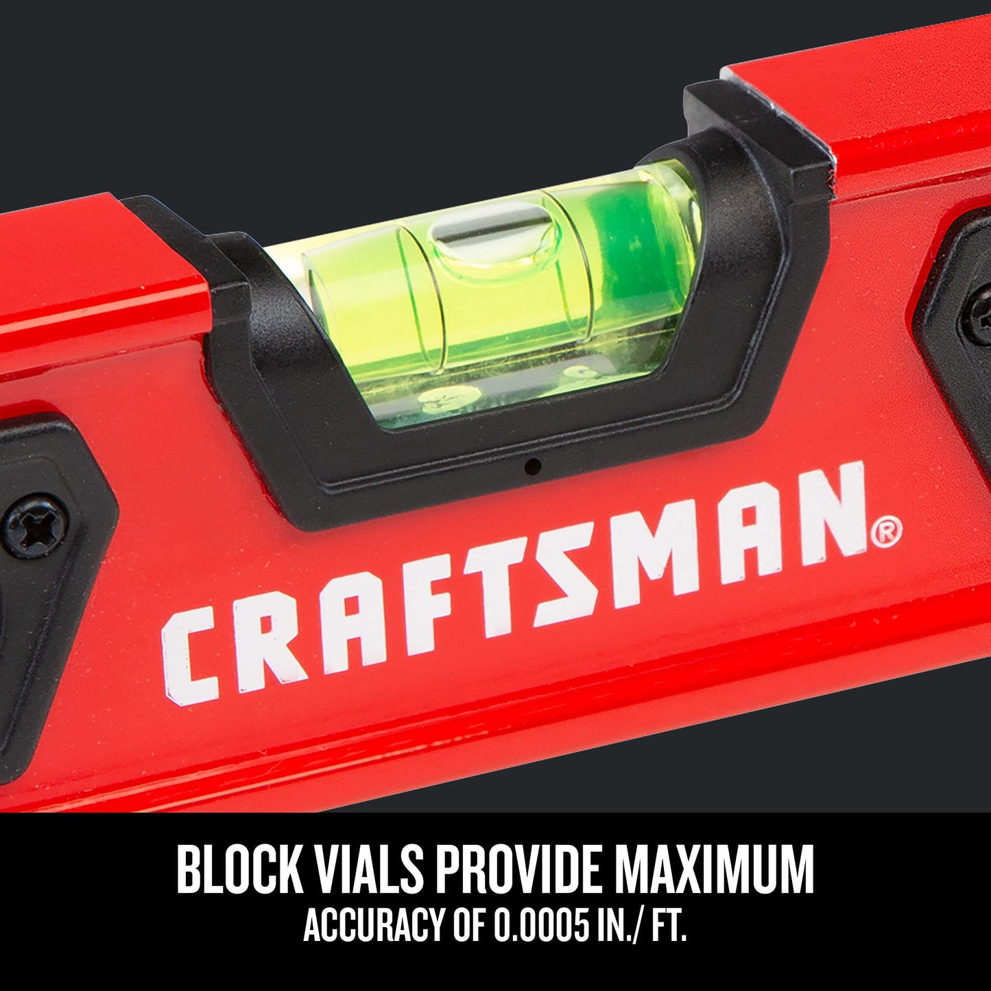 CRAFTSMAN Torpedo Level, 9 Inch, With Shock Absorbing End Caps (CMHT82390)