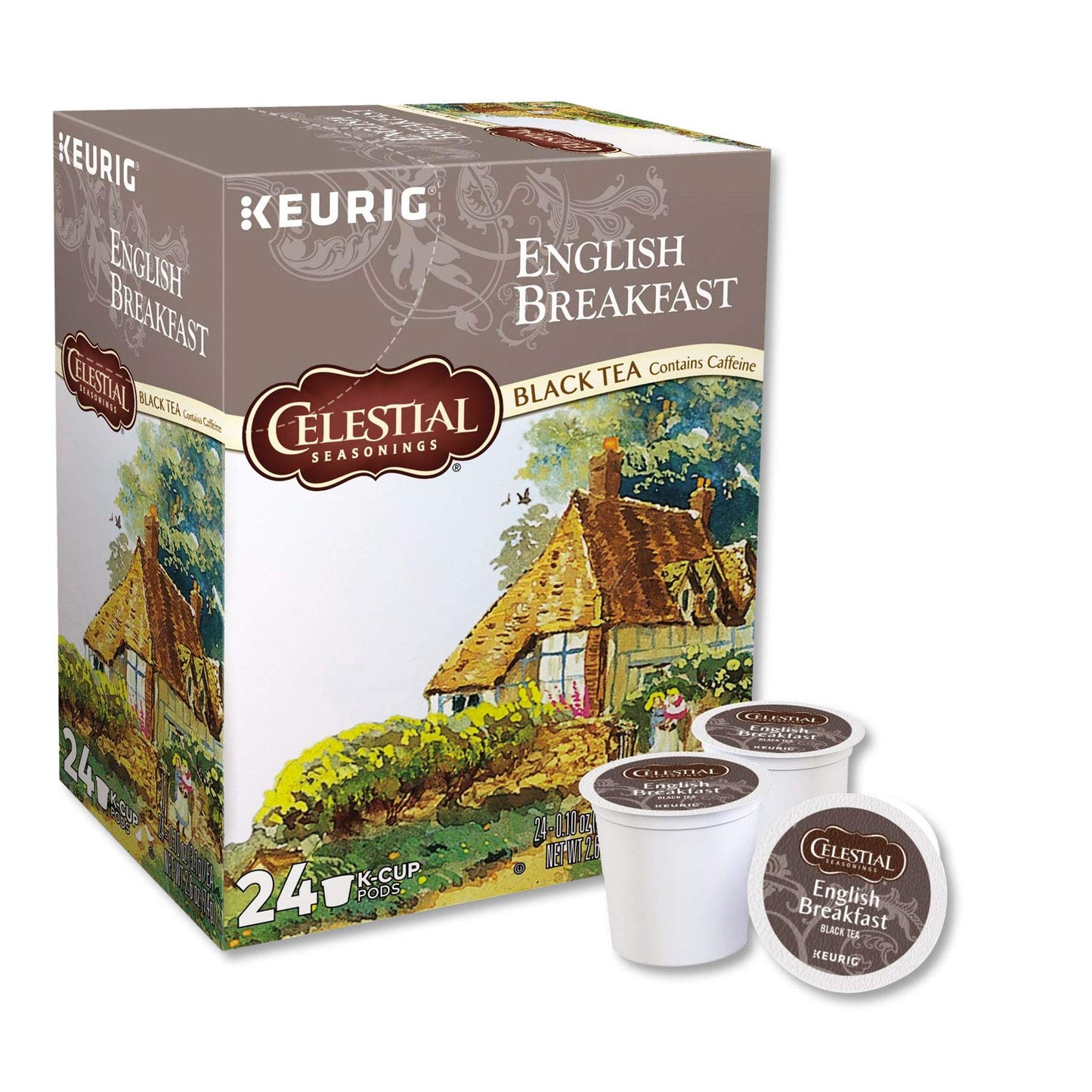 Celestial Seasonings English Breakfast Black Tea, Single-Serve Keurig K-Cup Pods, 96 Count