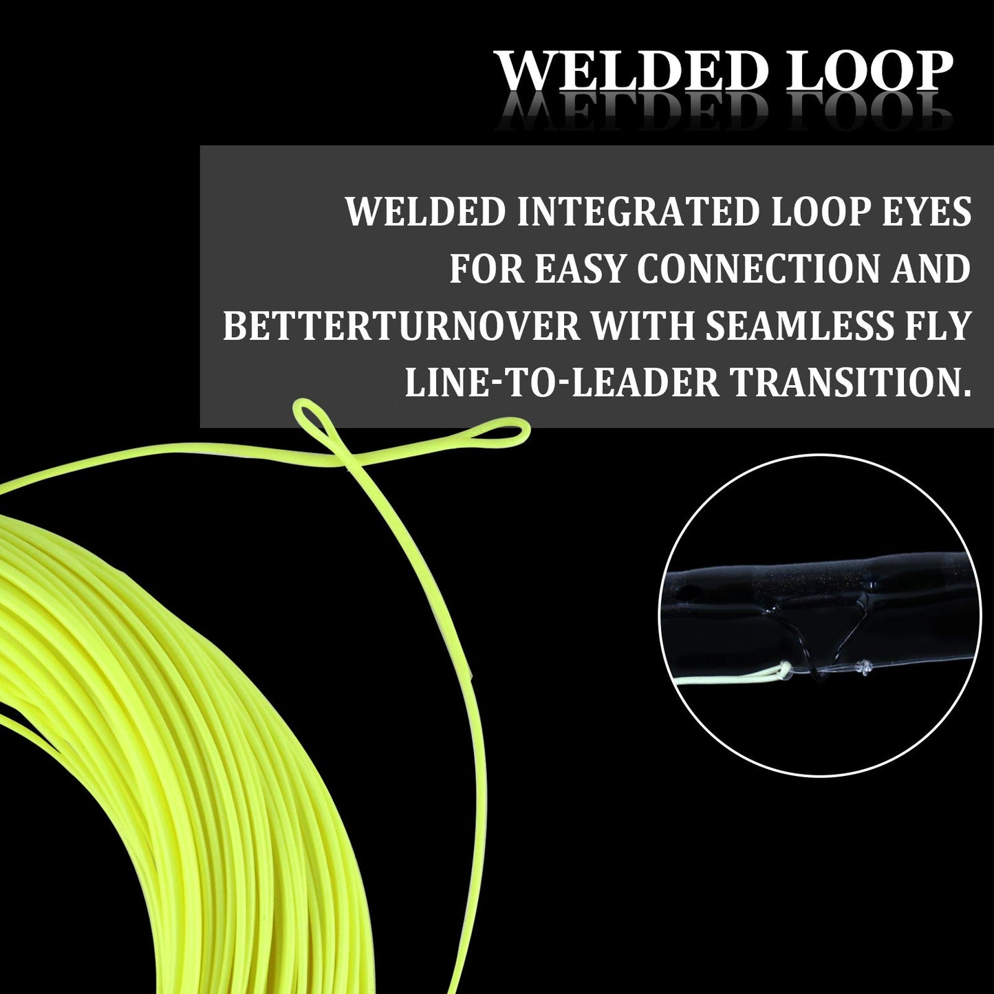 Maxcatch Weight Forward Fly Fishing Line with Two Welded Loops, Floating Fly Lines for Freshwater, 100FT (WF1F, 2F, 3F, 4F, 5F, 6F, 7F, 8F)