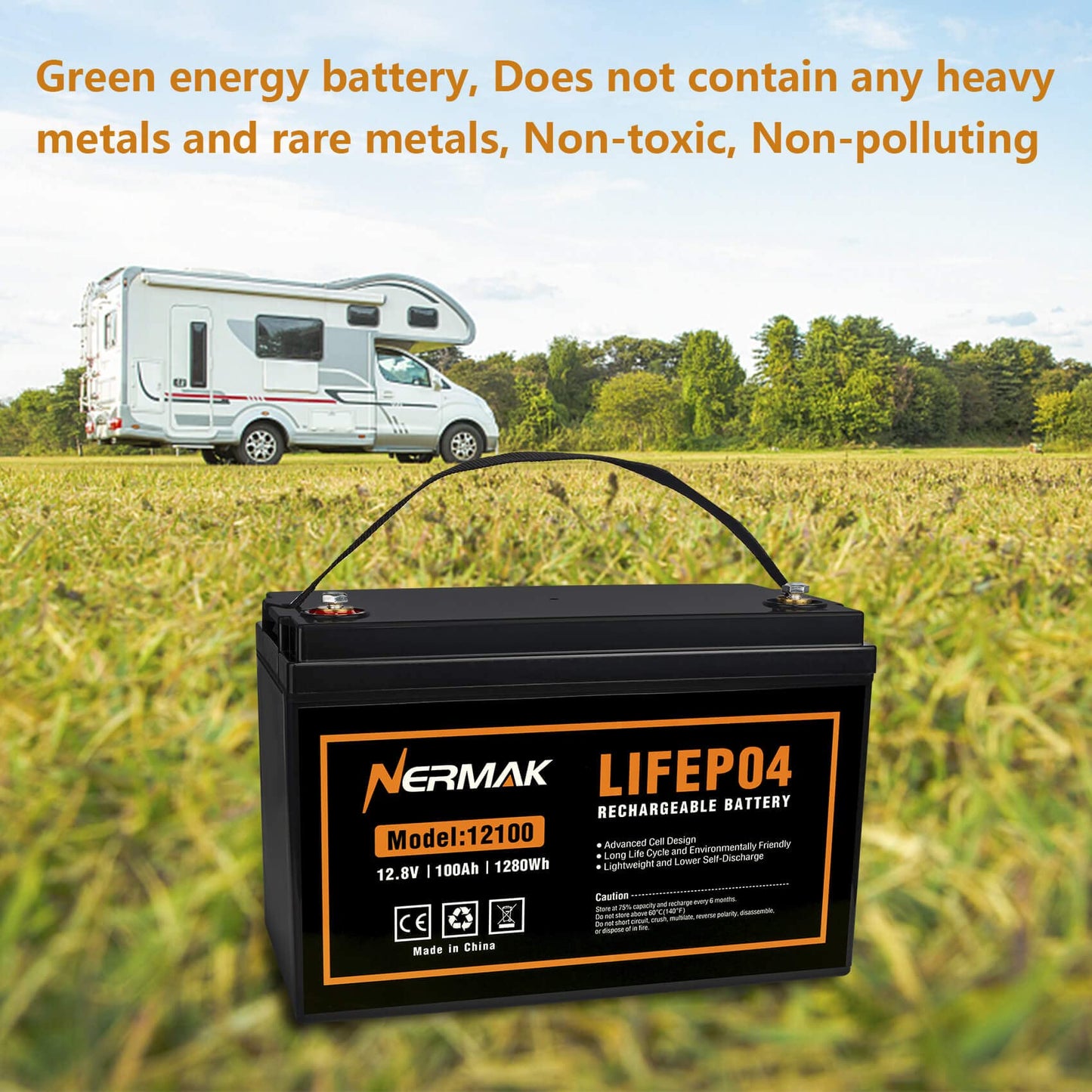 12V 10Ah Lithium LiFePO4 Deep Cycle Battery, 2000+ Cycles Rechargeable Battery for Solar/Wind Power, Small UPS, Lighting, Power Wheels, Fish Finder and More, Built-in 10A BMS
