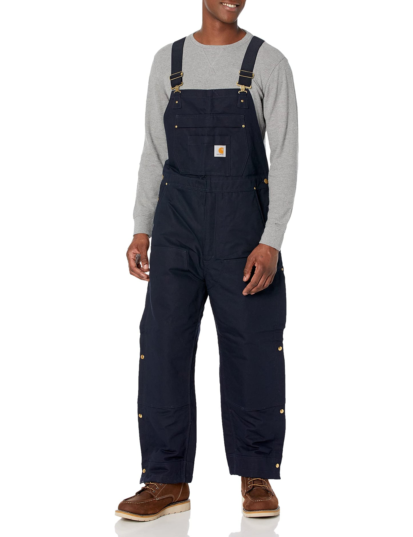 Carhartt mens Loose Fit Firm Duck Insulated Bib Overall