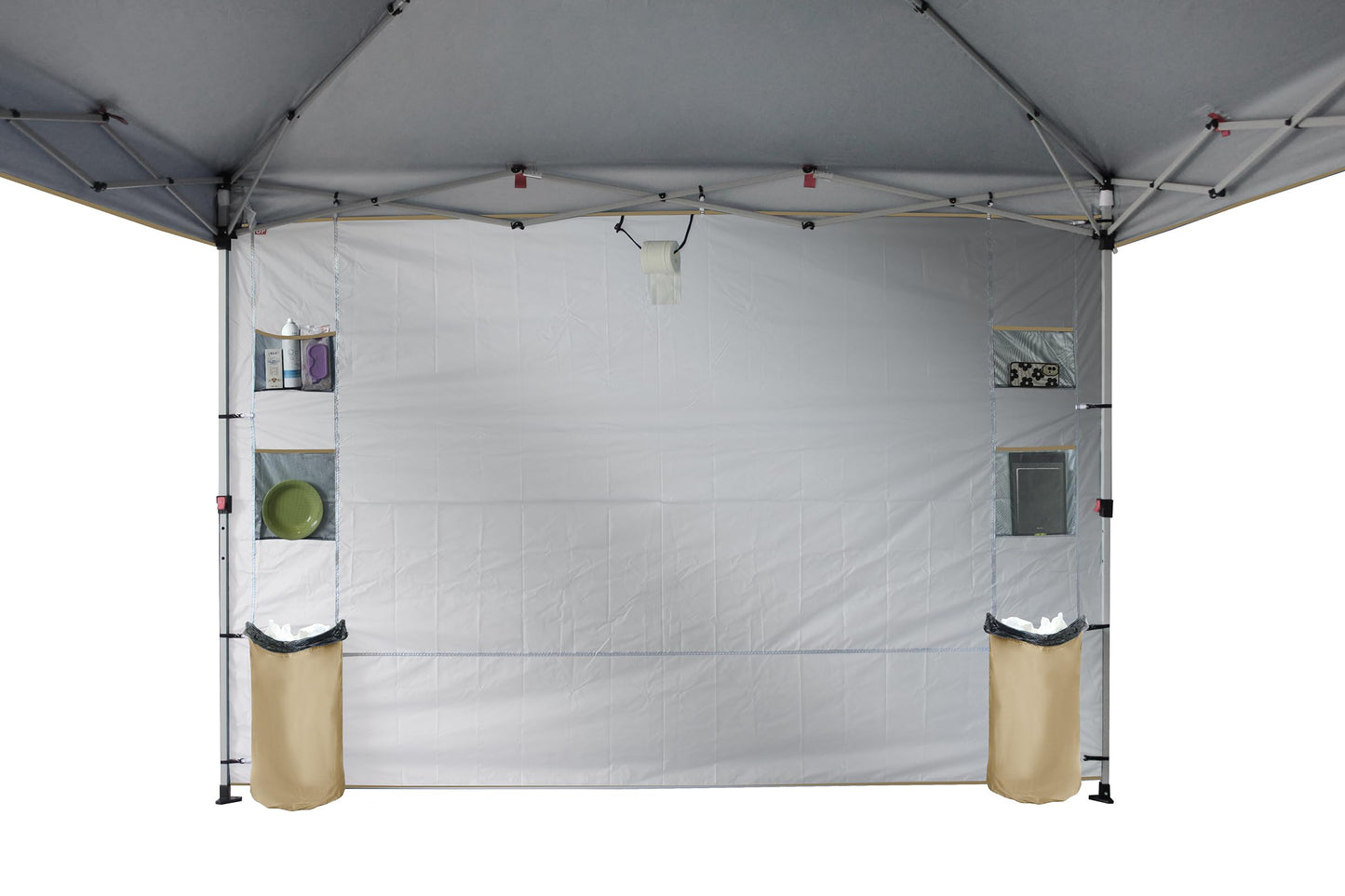 CROWN SHADES Canopy Tent 10x10 Pop Up Canopy Outdoor Shade with Pockets Sidewall, Easy Up Sun Shelter with One Person Set Up Center Lock, Portable Instant Camping Beach Canopy Tents, Forest Green