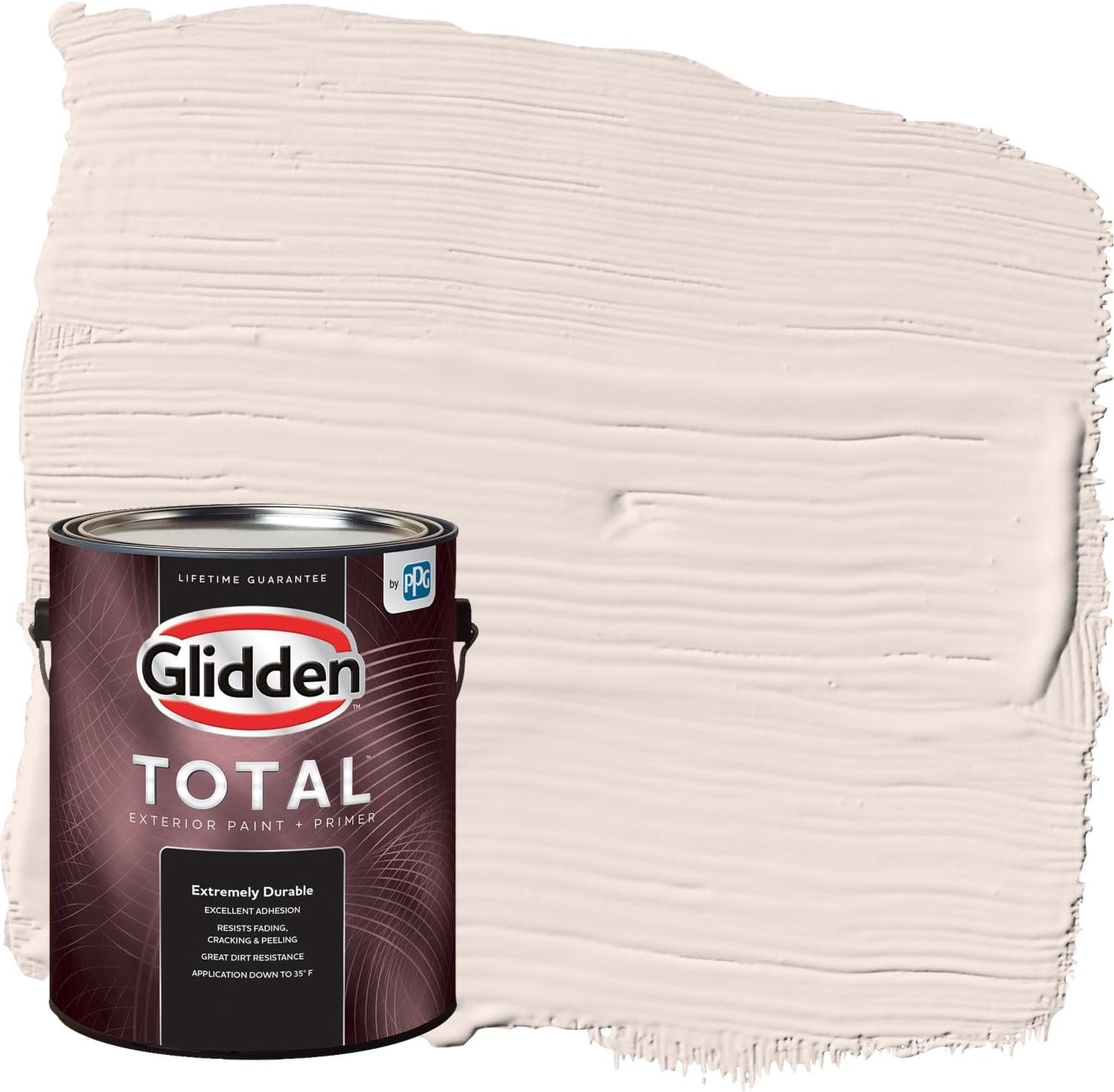 Glidden Exterior Paint + Primer: Pink/Ballet Slipper, One Coat, Semi-Gloss, 1-Gallon