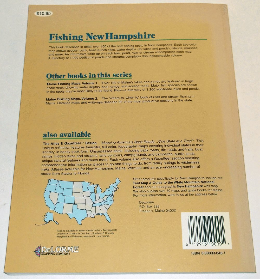 New Hampshire Fishing Maps