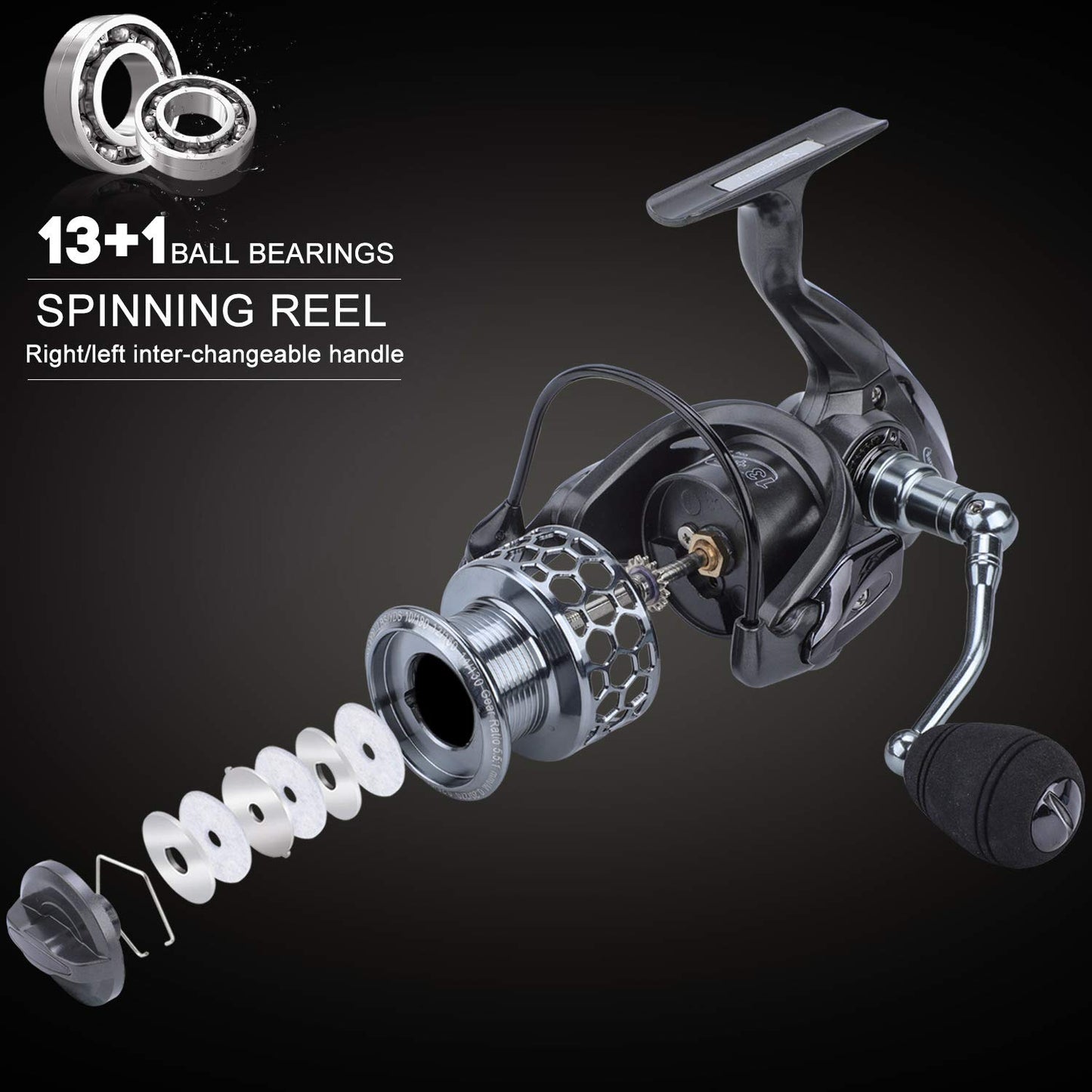 Sougayilang Telescopic Fishing Rod Reel Combos with Carbon Fiber Fishing Pole Spinning Reels and Fishing Accessories