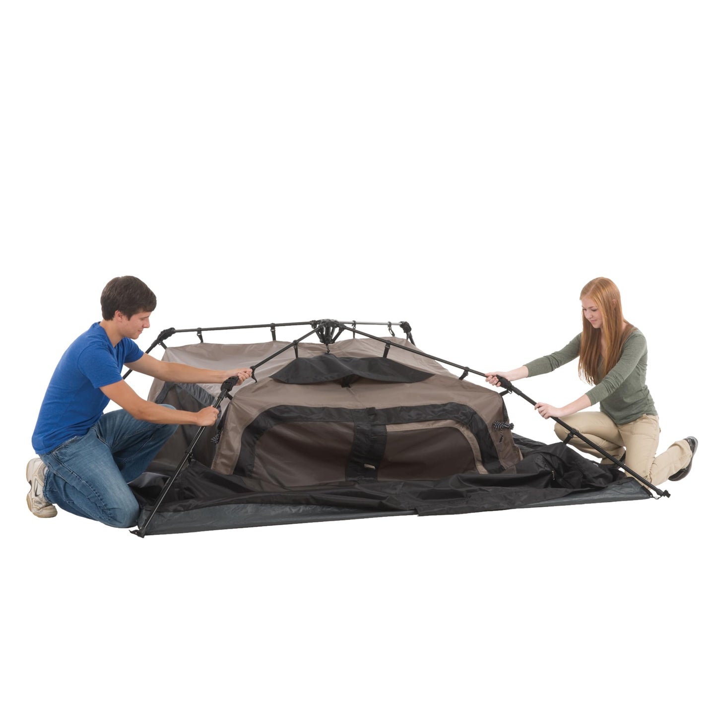 Coleman Instant Tent with 1-Minute Setup, 10-Person Tent with Pre-Attached Poles, Air Vent, & Carry Bag