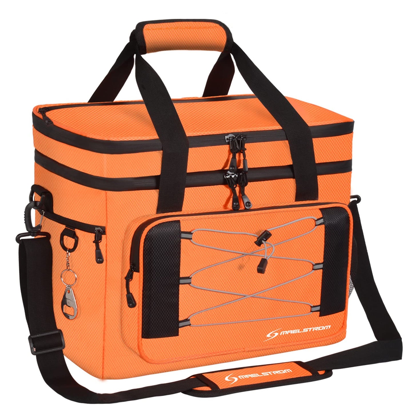 Maelstrom Soft Cooler Bag,Collapsible Soft Sided Cooler,24/30/60/75 Cans Beach Cooler,Ice Chest,Large Leakproof Camping Cooler,Portable Travel Cooler for Grocery Shopping,Camping,Road Trips