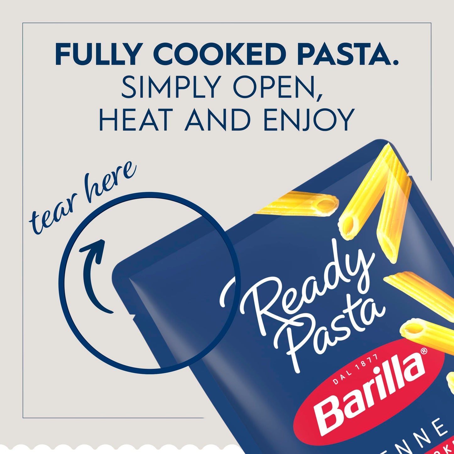 Barilla Ready Pasta, Penne, 7 oz. Pouch (pack of 7)