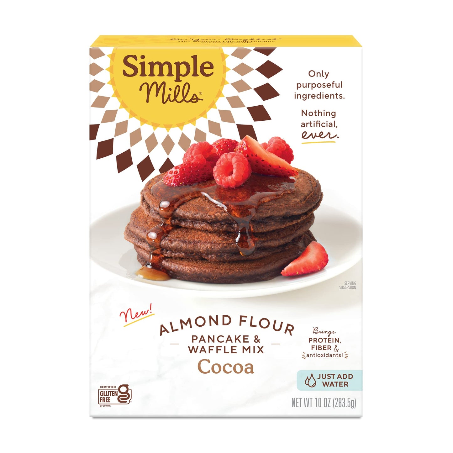 Simple Mills Almond Flour Pancake Mix & Waffle Mix, Gluten Free, Made with whole foods, (Packaging May Vary), 10.7 Ounce (Pack of 1)