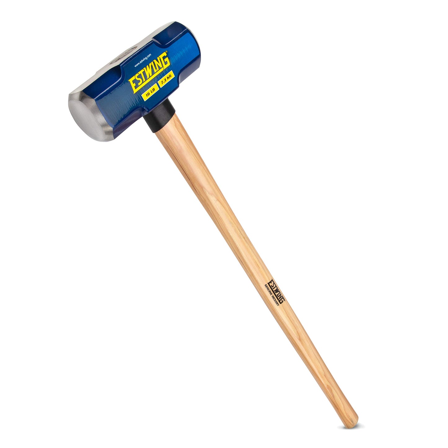 Estwing 16-Pound Hard Face Sledge Hammer for Demolition/Stake Driving, 50-55 HRC, 36-Inch Fiberglass Handle, Overstrike Protection, Textured Grip