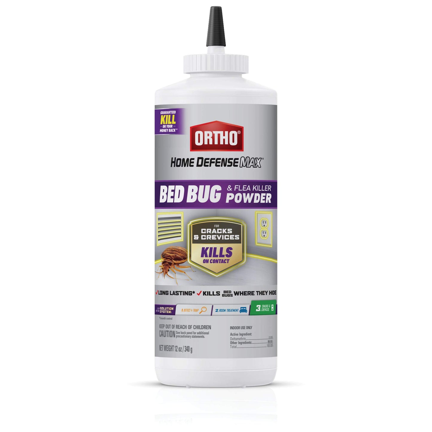 Ortho Home Defense Max Bed Bug, Flea and Tick Killer with Comfort Wand, Bed Bug Spray, Kills Bed Bug Eggs, Fleas and Ticks, 1 gal.