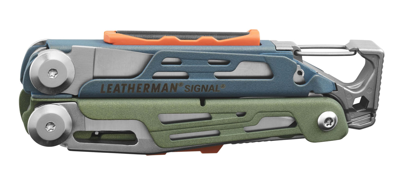 LEATHERMAN, Signal, 19-in-1 Multi-tool for Outdoors, Camping, Hiking, Fishing, Survival, Durable & Lightweight EDC, Made in the USA, Topographical Print