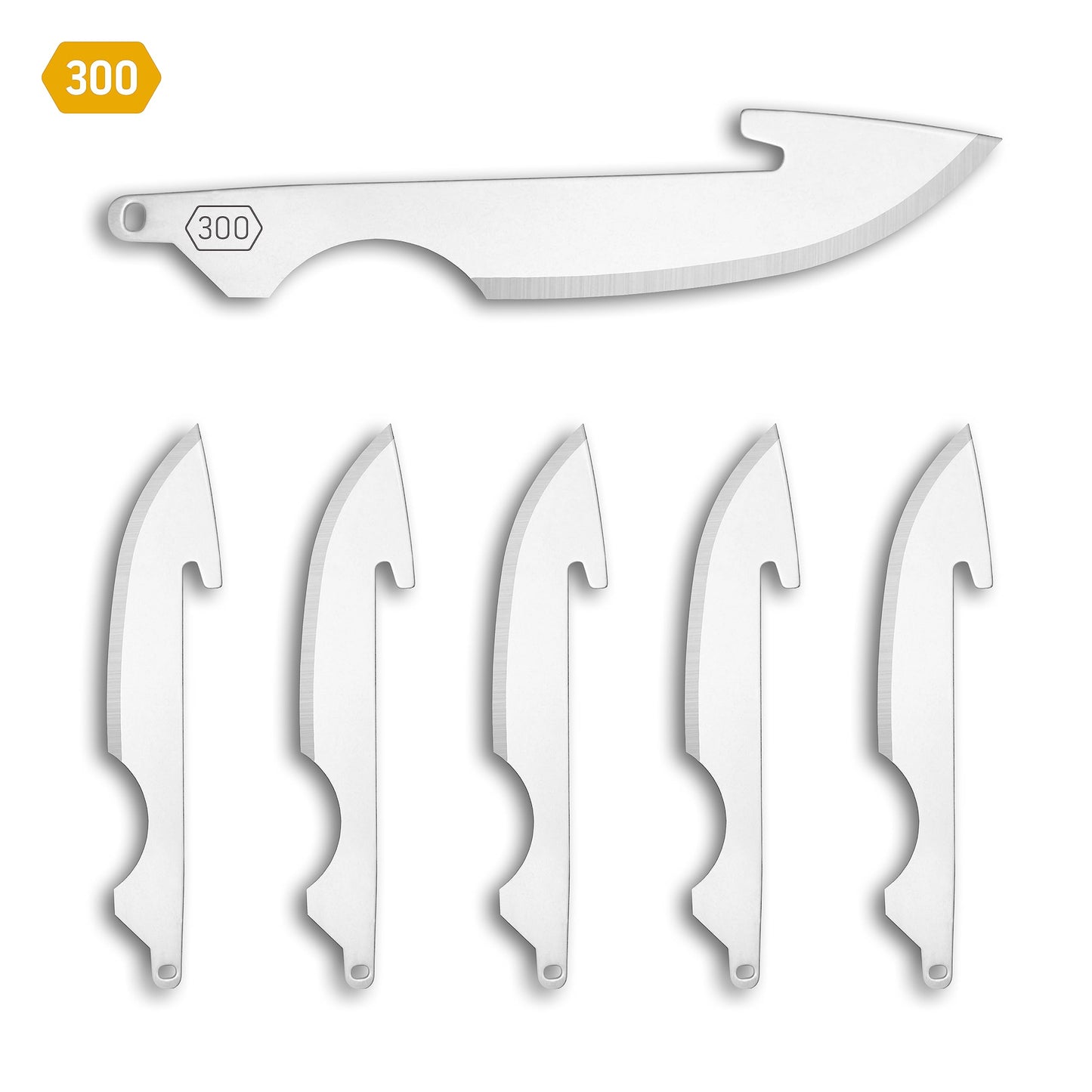 OUTDOOR EDGE 3.5" RazorSafe Replacement Sharp-Point Knife Blades, 24 Piece Value Pack