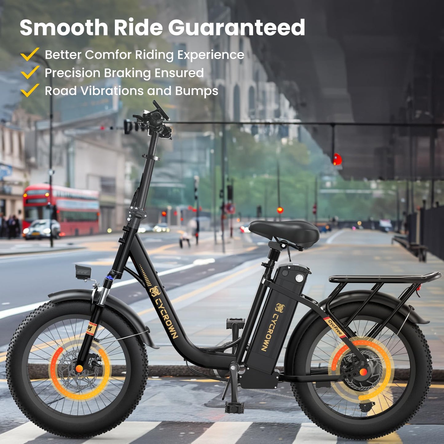Electric Bike for Adults,Peak 1000W/1500W Motor,20/28MPH 55-150Mile ebikes for Adults with 10.4AH/13AH/26AH Battery,20" Fat Tire Electric Dirt Bike Commuting Off Road Ebike, UL2849