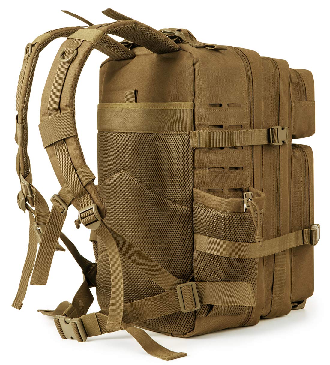 QT&QY 25L/35L/45L Military Tactical Backpack For Men Molle Daypack 3 Day Bug Out Bag Hiking Rucksack With Bottle Holder