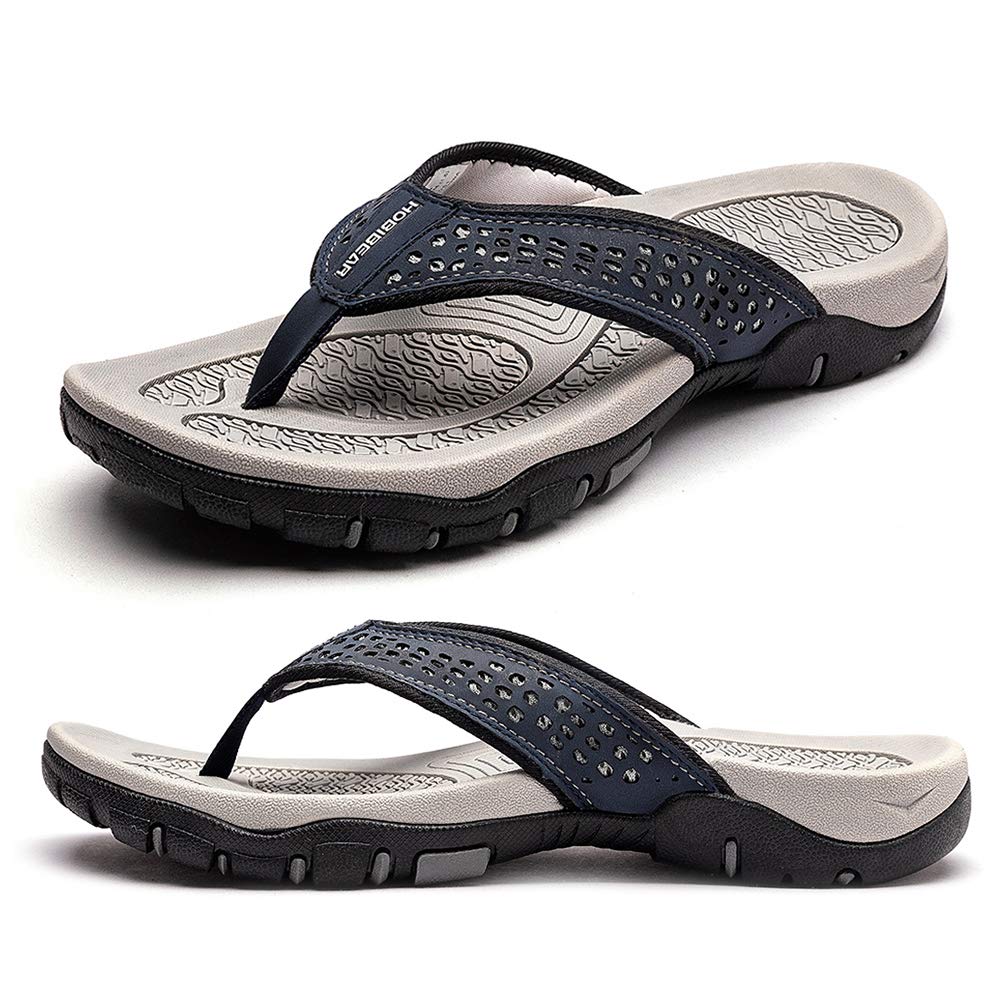 KIIU Mens Thong Sandals Indoor and Outdoor Beach Flip Flop