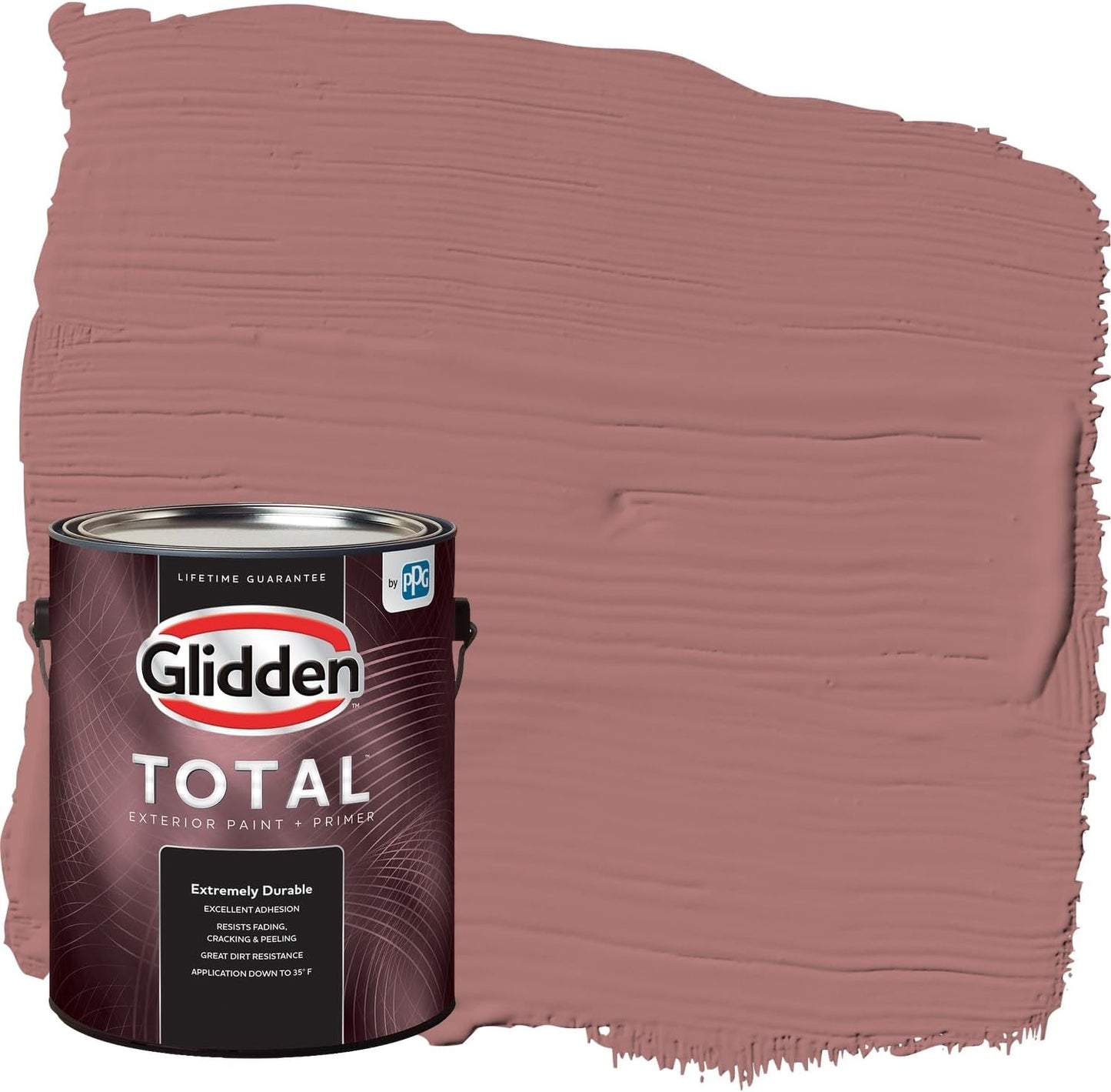 Glidden Exterior Paint + Primer: Pink/Ballet Slipper, One Coat, Semi-Gloss, 1-Gallon