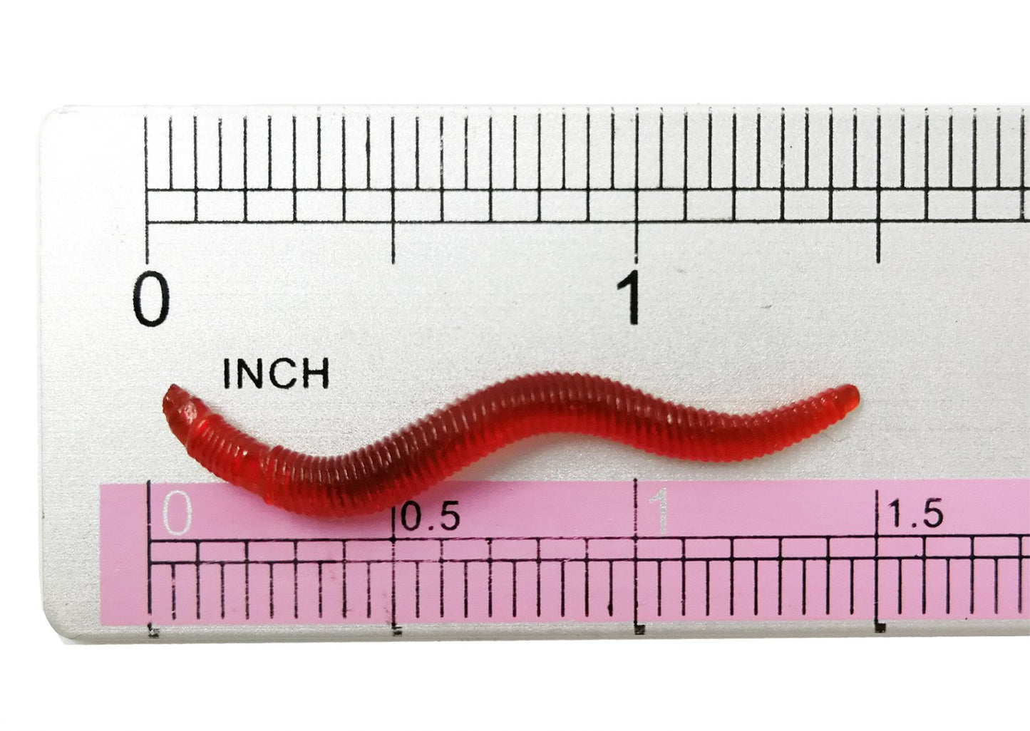 1.6in/3.3/3.9in Fishing Soft Lure Trout Worm Earthworm Bait Lifelike Fake Bloodworm Grub Worm Soft Fishing Lure Baits