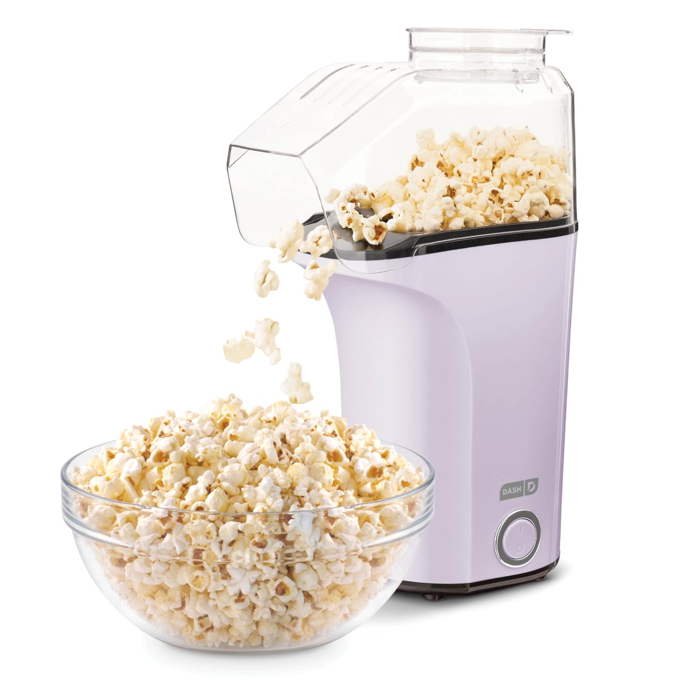 DASH Hot Air Popcorn Popper Maker with Measuring Cup to Portion Popping Corn Kernels + Melt Butter, 16 Cups - Red
