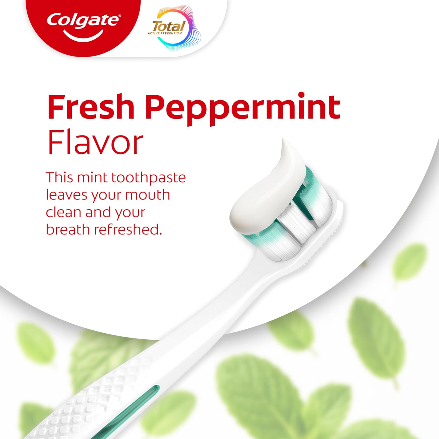 Colgate Total Whitening Toothpaste Paste, 5.1 oz, 4 Pack, Fluoride, Antibacterial, for Plaque, Gingivitis, Sensitivity, Stain Removal, Clinically Proven, Mint, Teeth Whitening, Stannous Fluoride