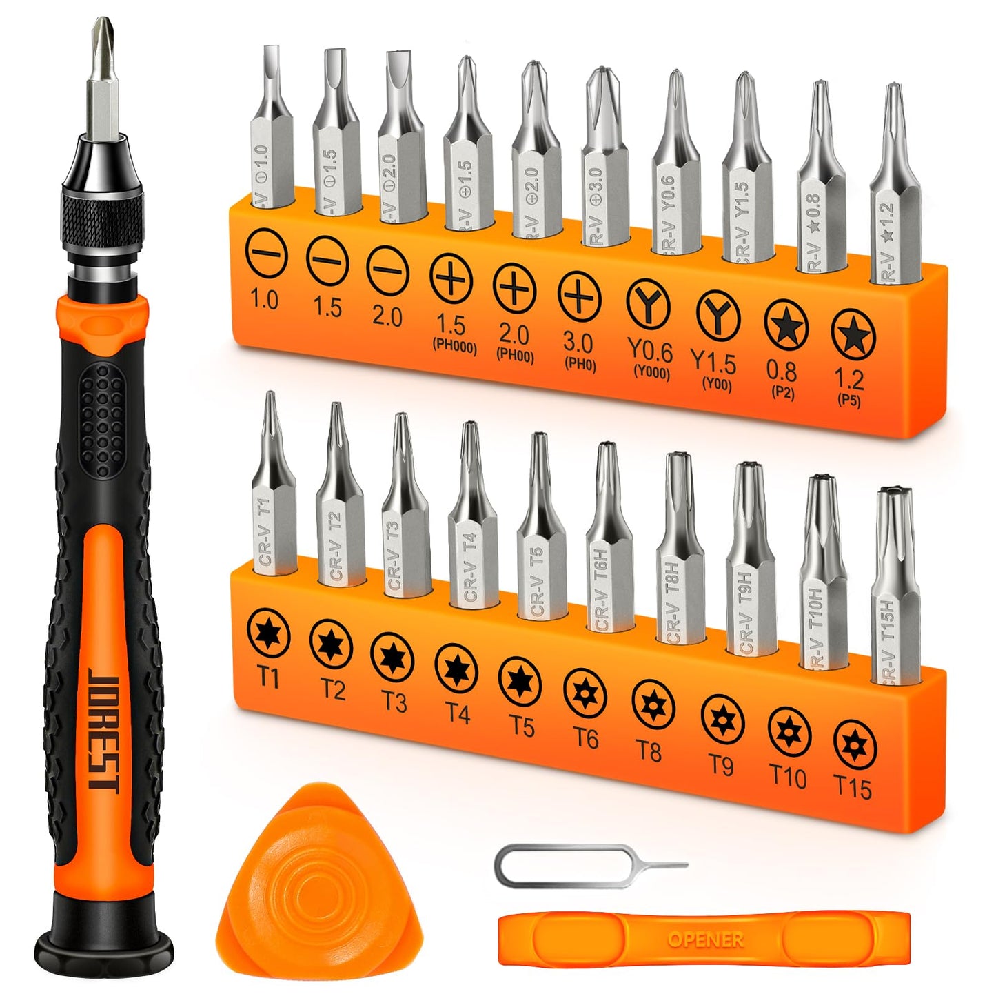 JOREST 152 in 1 Precision Screwdriver Set, Tool Gifts for Men, Magnetic Tool Kit with Torx Triwing Bits, Repair for Electronics,Macbook, Laptop, PC, RC, PS5, iphone,Jewelers, XBOX, Glasses