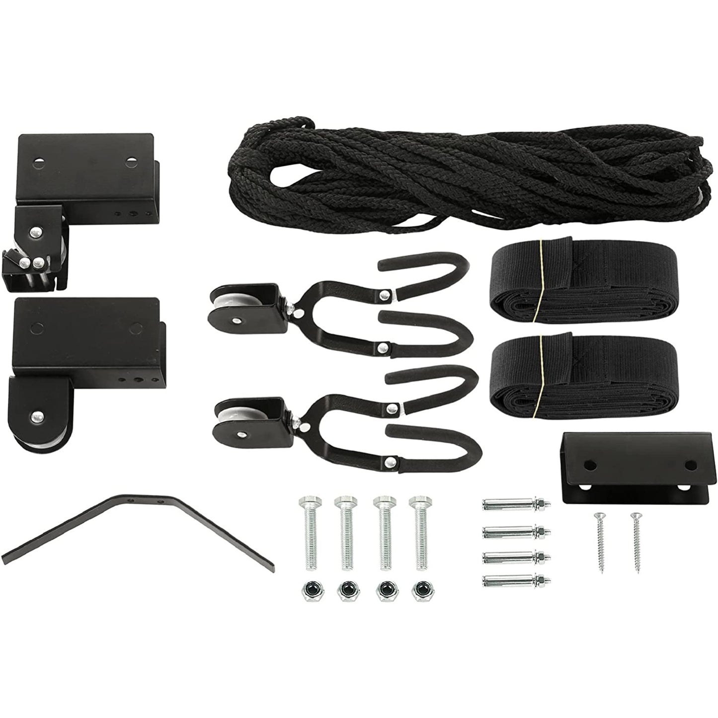 Kayak Storage Hoist - Overhead Pulley System with 125lb Capacity for Canoes, Bikes, Ladders, and More - for up to 12-Foot Ceilings