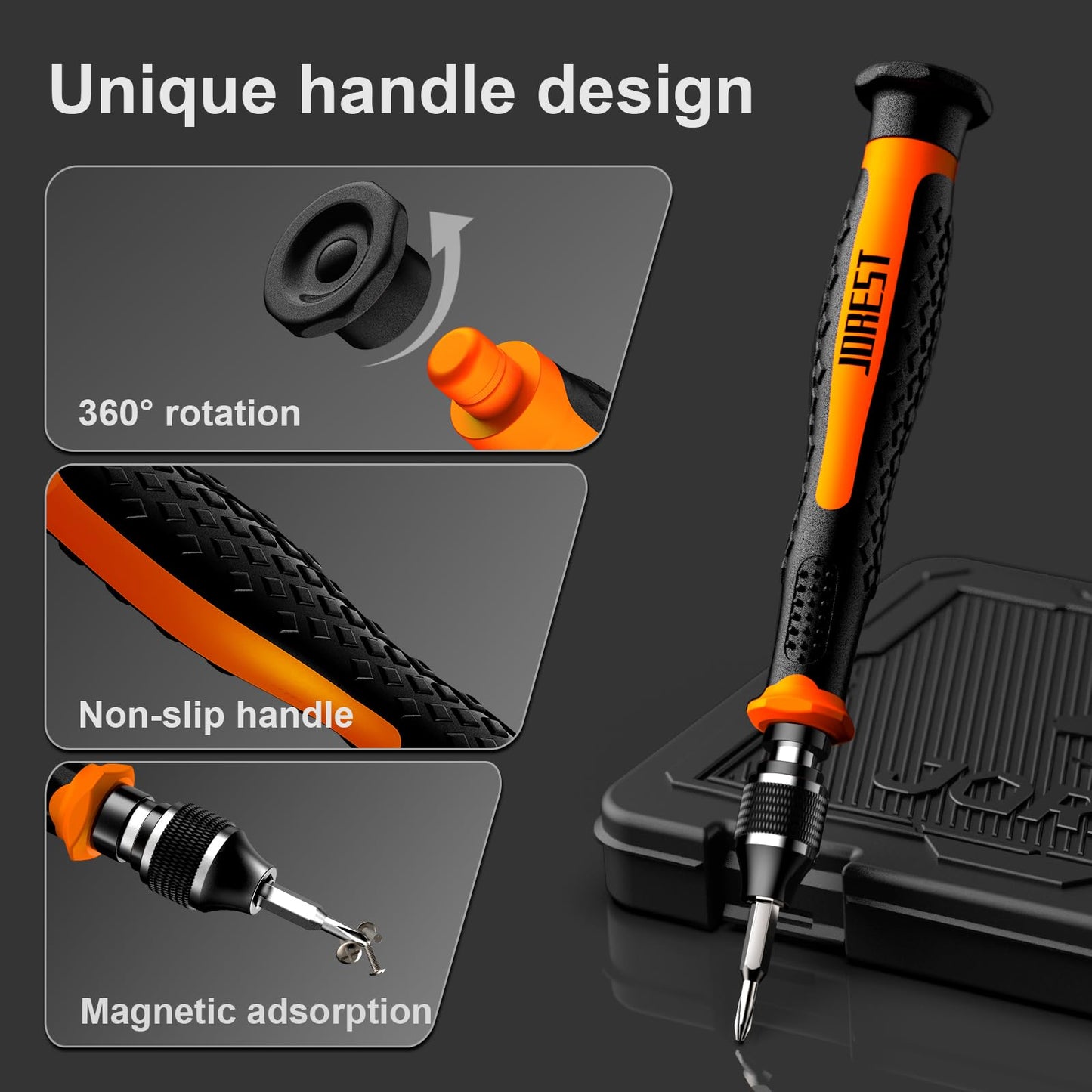 JOREST 152 in 1 Precision Screwdriver Set, Tool Gifts for Men, Magnetic Tool Kit with Torx Triwing Bits, Repair for Electronics,Macbook, Laptop, PC, RC, PS5, iphone,Jewelers, XBOX, Glasses