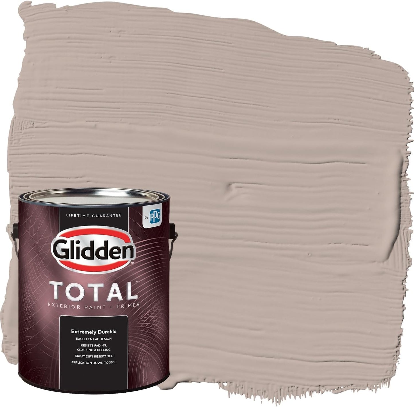 Glidden Exterior Paint + Primer: Beige/Pony Tail, One Coat, Semi-Gloss, 1-Gallon