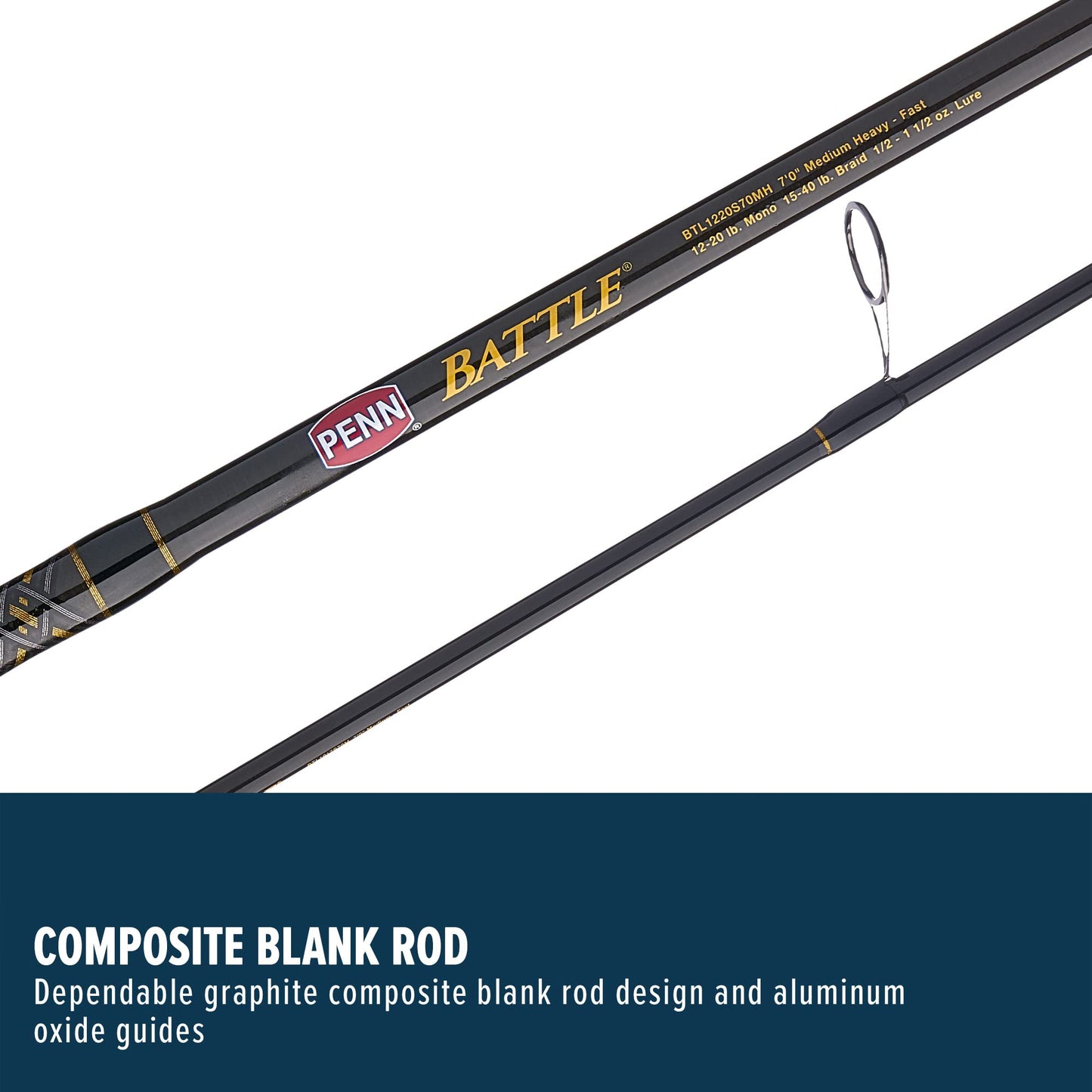 PENN Battle Spinning Reel and Fishing Rod Combo