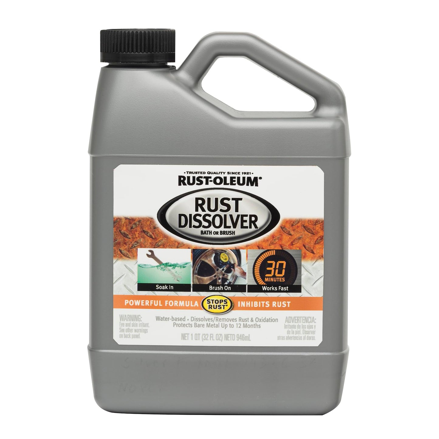 Rust-Oleum Rust Dissolver Trigger Spray Gel | Heavy-Duty Corrosion Remover for Metal Tools, Cars, Bikes, Grills, Bolts, Firearms & More | 32 oz