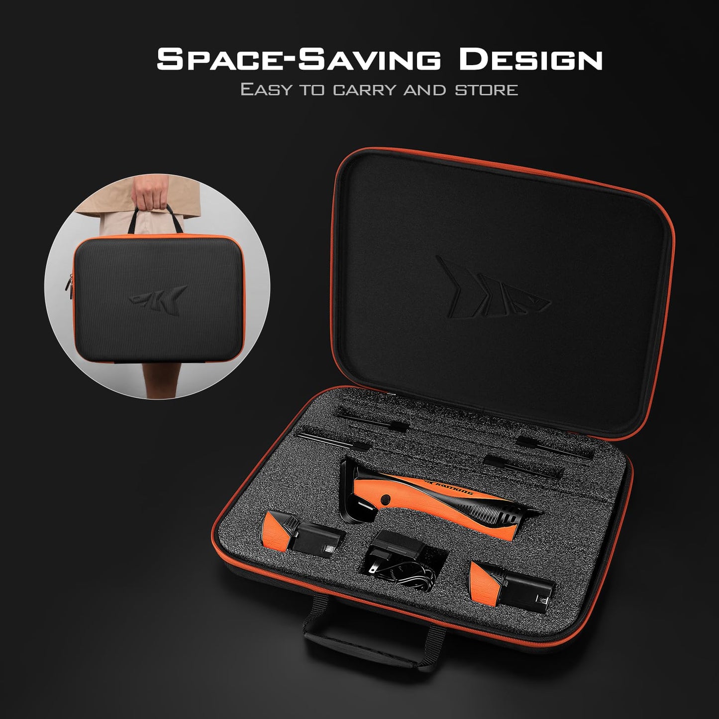 KastKing Lithium-ion Electric Fillet Knife (Speed Demon Pro) - Rechargeable, Cordless, High Speed, Extended Battery Life, Superior Blade, Ergonomic Handle, Carry Case Fishing, Filleting, Outdoors