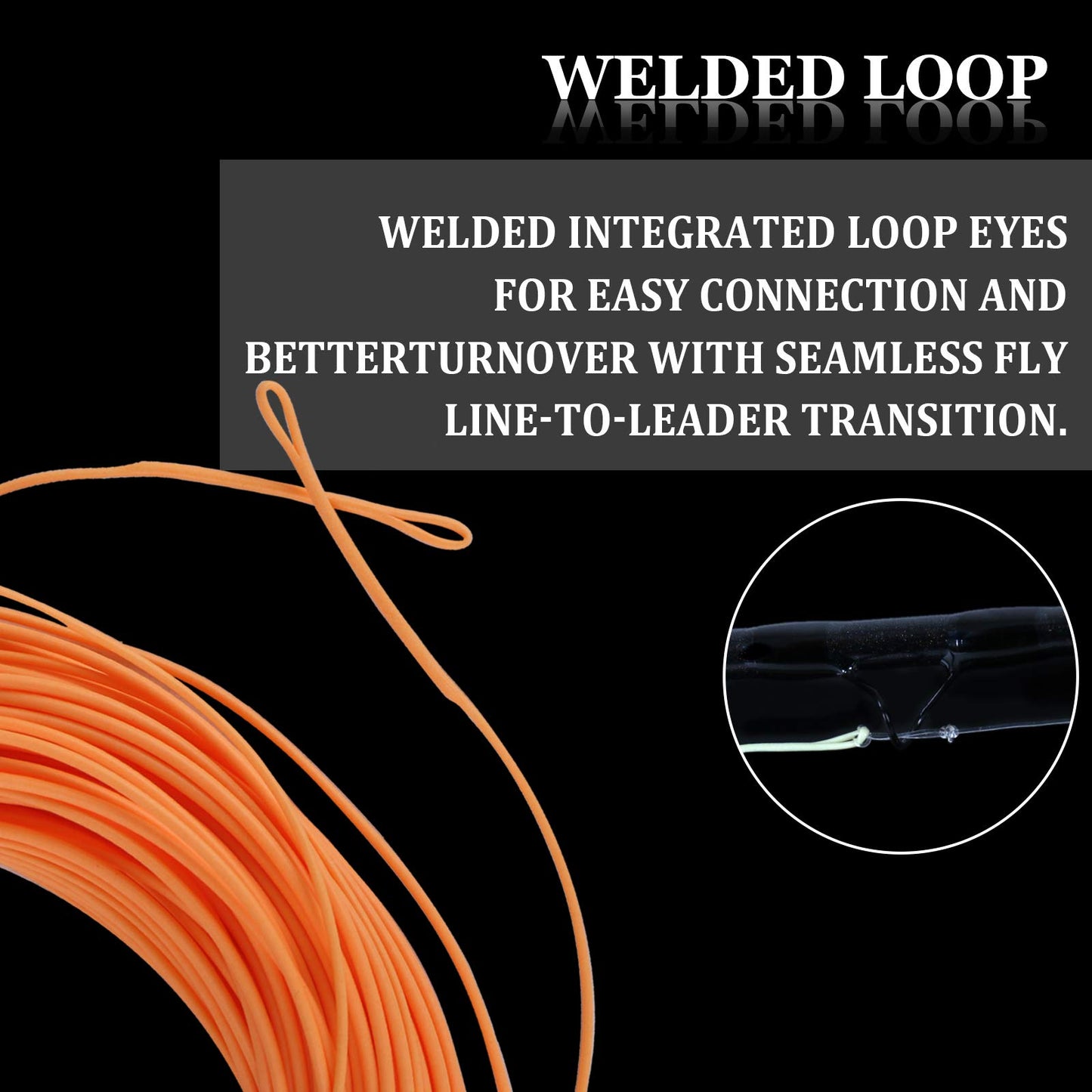Maxcatch Weight Forward Fly Fishing Line with Two Welded Loops, Floating Fly Lines for Freshwater, 100FT (WF1F, 2F, 3F, 4F, 5F, 6F, 7F, 8F)