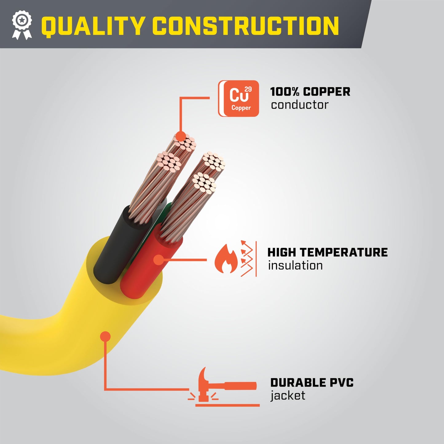 Champion Power Equipment 2 ft. 30A 125V Generator Adapter Cord