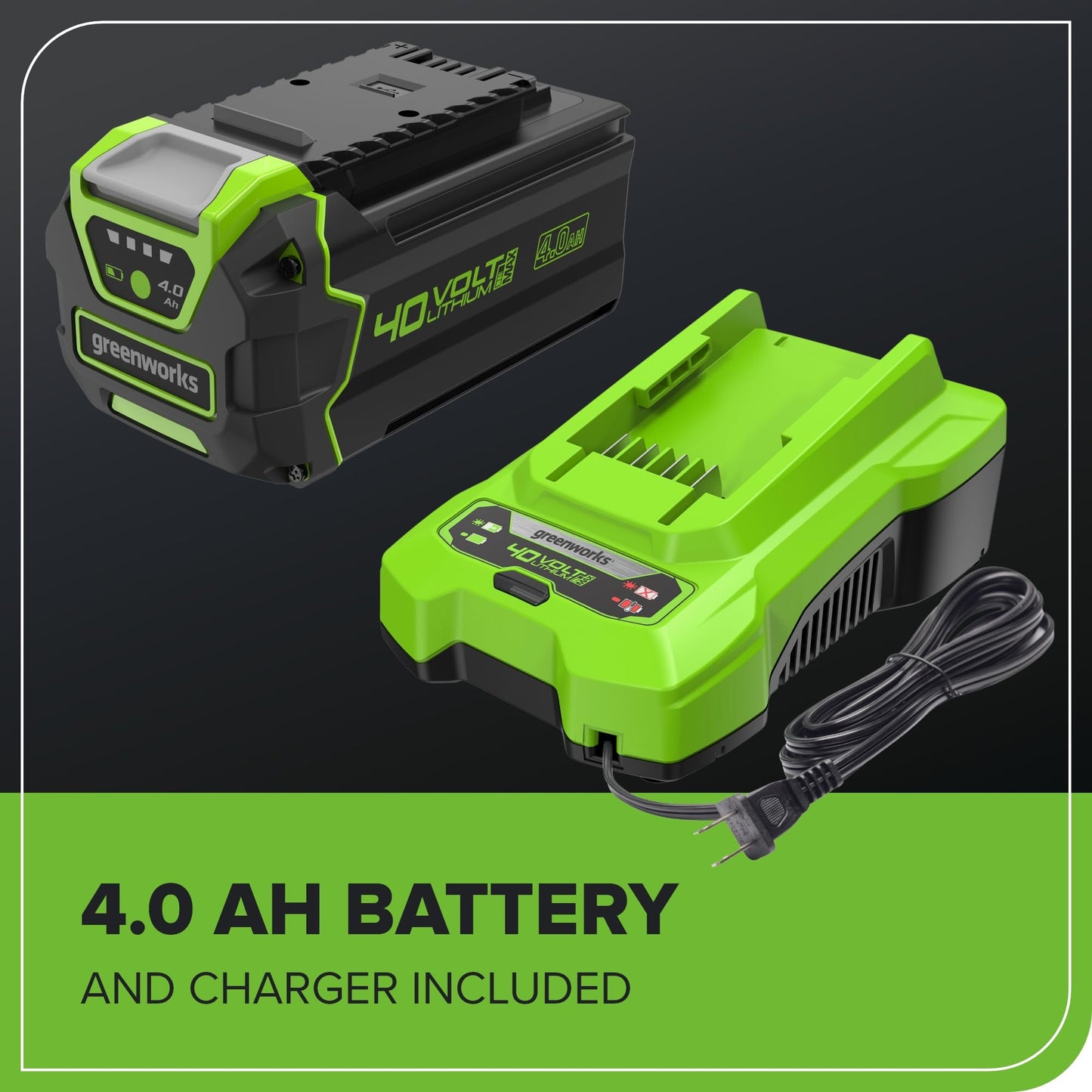 Greenworks 40V 14” Brushless (Push) Cordless Lawn Mower, 4.0Ah Battery and Charger