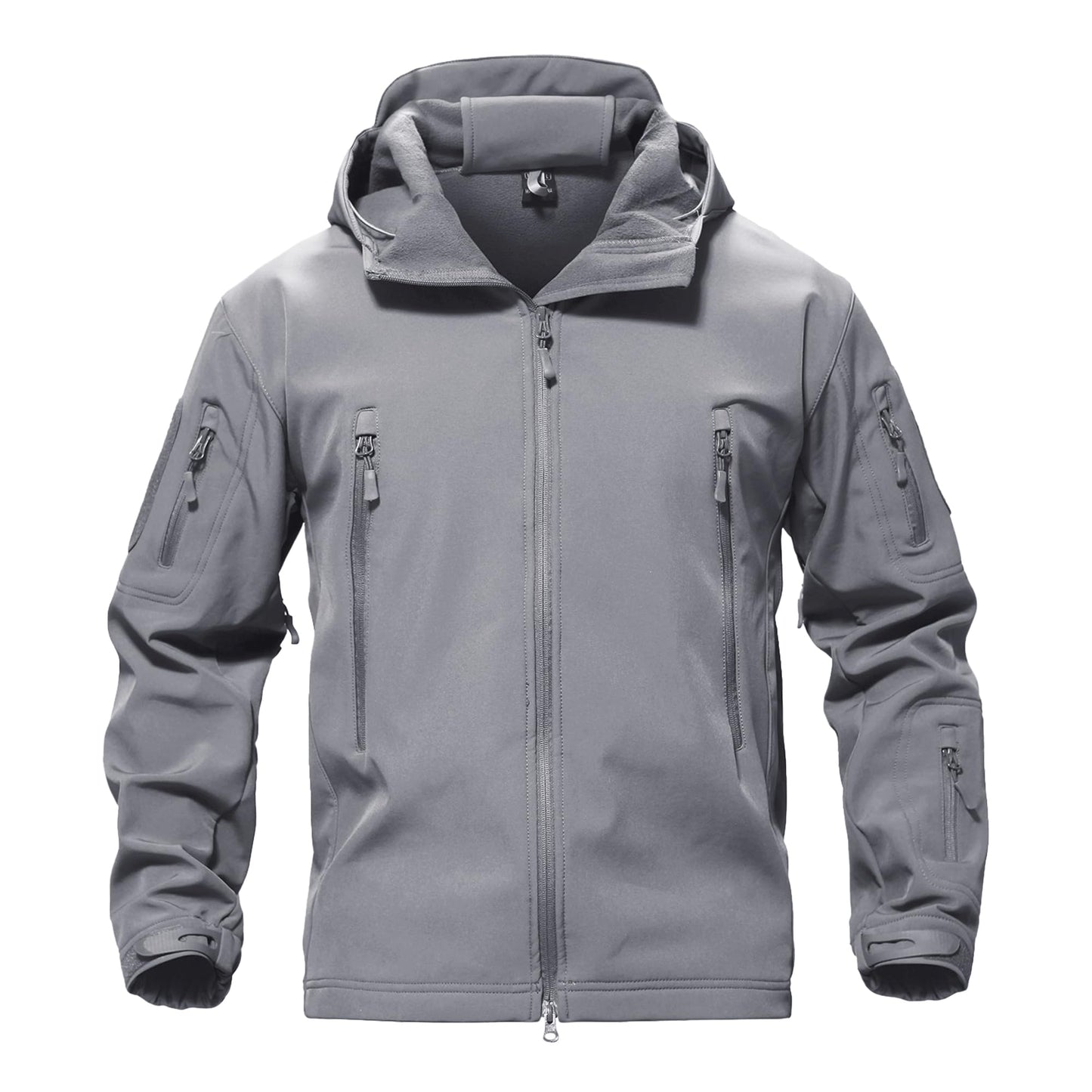 TACVASEN Men's Special Ops Military Tactical Rain Jackets Winter Warm Fleece Softshell Hooded Raincoat Snowboard