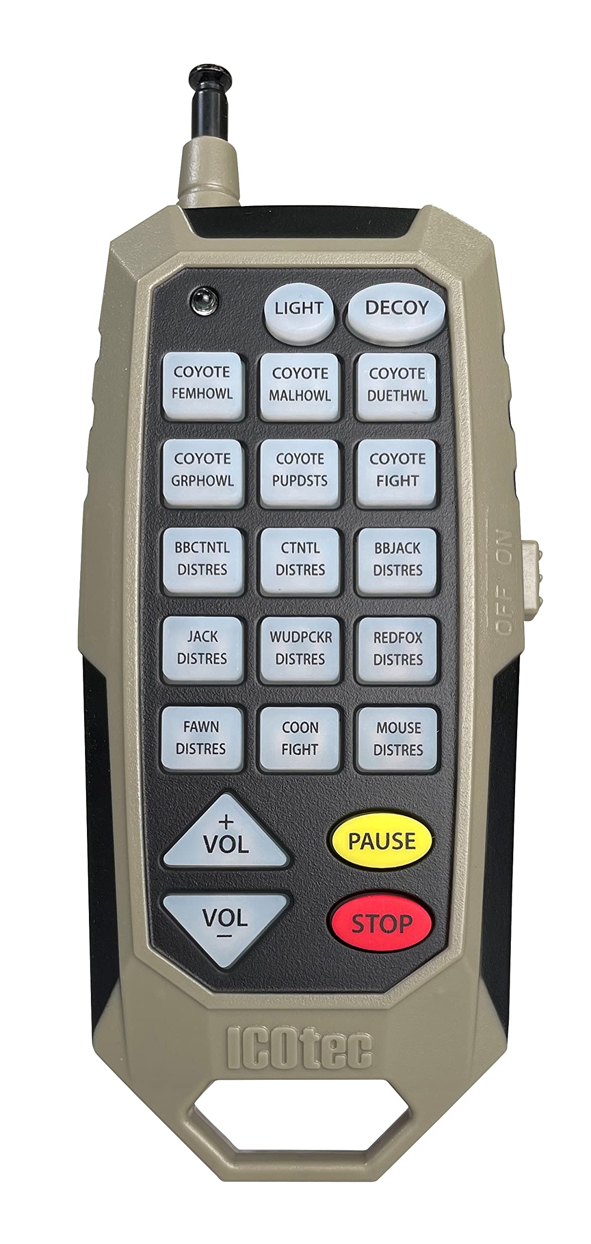 Icotec 300+ Predator Call - Great for Coyote Hunting, Fox Hunting, and All Predator Hunting. 300-yard Remote Range.