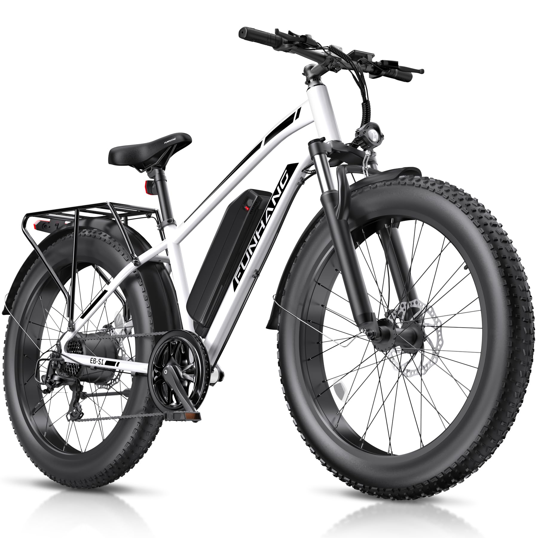 Funhang Electric Bike for Adults, 1000W Peak Ebike, 25MPH 60Miles Electric Mountain Bike, 26 Funhang Electric Bike for Adults, 1000W Peak Ebike, 25MPH 60Miles Electric Mountain Bike, 26