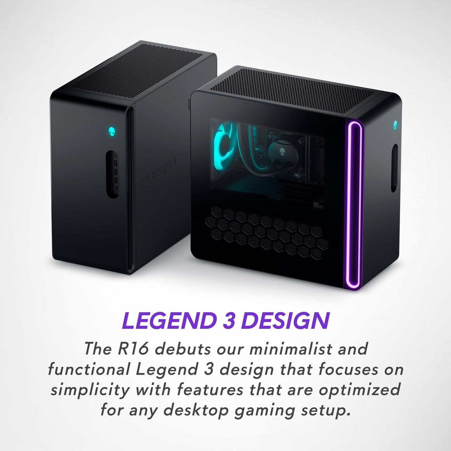 Alienware Aurora R16 Gaming Desktop - Intel Core i9-13900F, 32GB DDR5 RAM, 1TB SSD + 1TB HDD, NVIDIA GeForce RTX 4070 12GB GDDR6X Graphics, Windows 11 Home, 1 Year Premium Support - Basalt Black