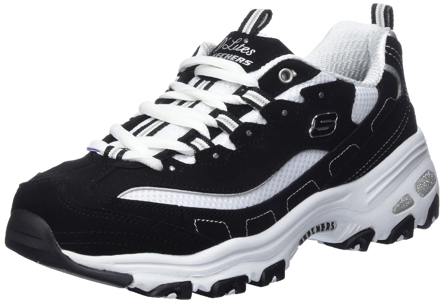 Skechers Women's D'Lites Fresh Start Memory Foam Lace-up Sneaker Fashion