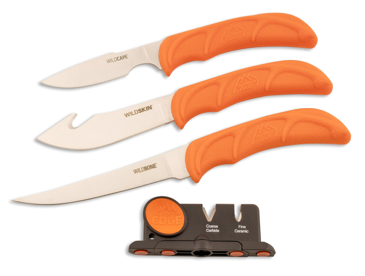 Outdoor Edge WildLite - 6-Piece Field to Freezer Hunting & Game Processing Knife Set with Gut Hook Knife, Caping Knife - Hunting Knives for Gutting Deer with Case - Deer Hunting Accessories