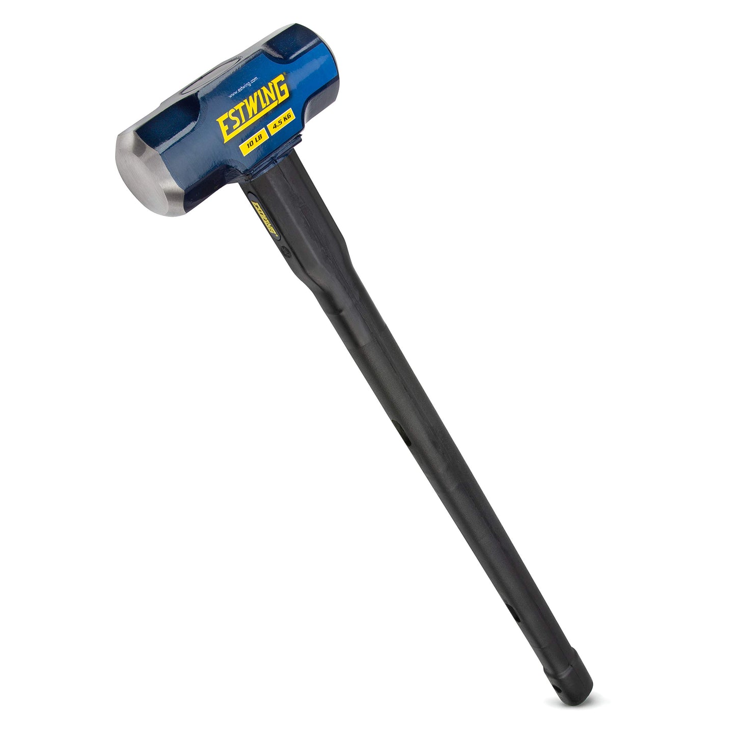 Estwing 16-Pound Hard Face Sledge Hammer for Demolition/Stake Driving, 50-55 HRC, 36-Inch Fiberglass Handle, Overstrike Protection, Textured Grip
