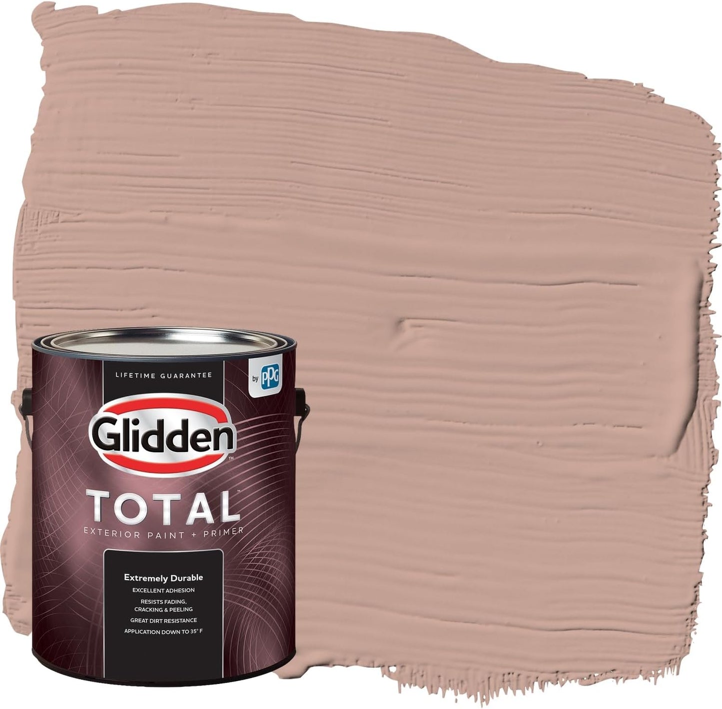 Glidden Exterior Paint + Primer: Pink/Ballet Slipper, One Coat, Semi-Gloss, 1-Gallon