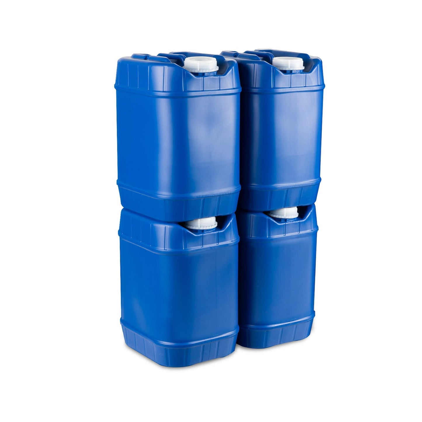 5-Gallon Stackable Water Storage Containers, Emergency Water Storage for Camping and Disaster Preparedness, 40 Gallons