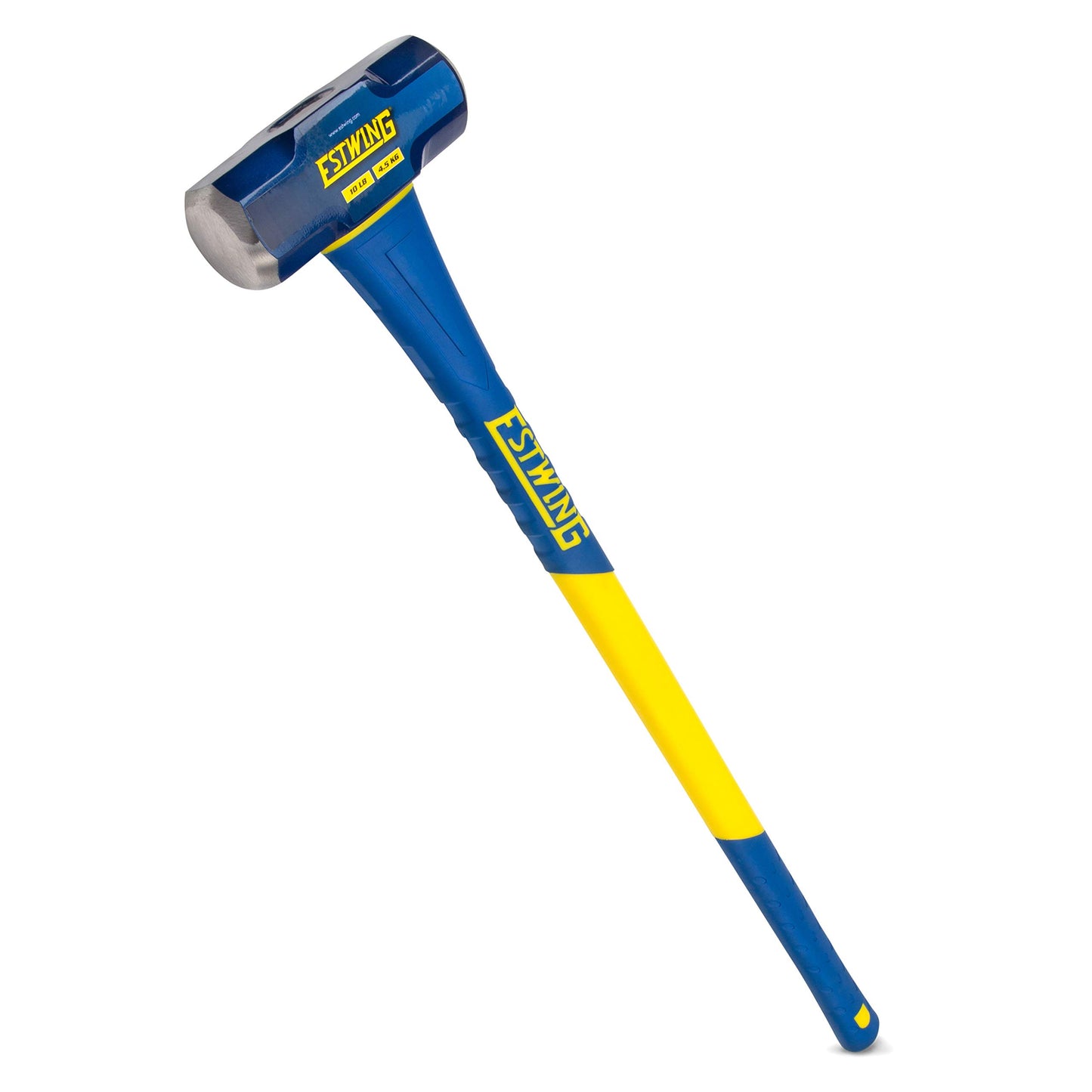Estwing 16-Pound Hard Face Sledge Hammer for Demolition/Stake Driving, 50-55 HRC, 36-Inch Fiberglass Handle, Overstrike Protection, Textured Grip
